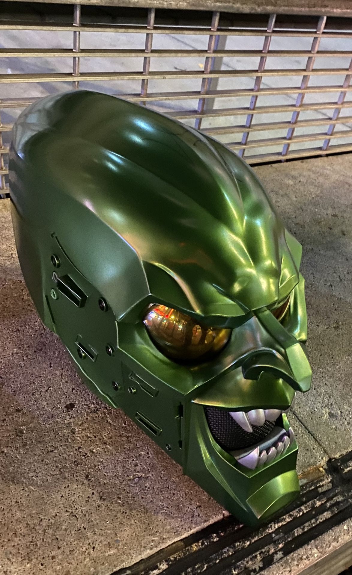 goblin motorcycle helmet Grim Reaper Visor Full face Green DIGITAL DOWNLOAD HJC RPHA 11 Green Goblin