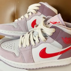 WMNS Size 5.5 Nike Air Jordan 1 Mid Valentine's Day  DR0174-500 