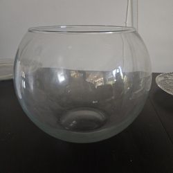 Large Glass Punch Bowl