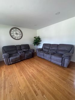 Couch recliner set