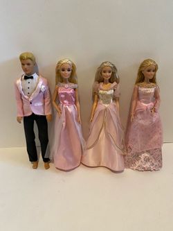 Barbie princess dolls lot 4