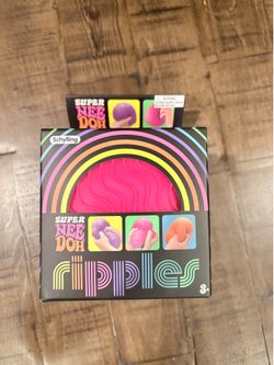 Schylling Super Nee Doh Ripples Tactile Squeeze Toy, Pink, Ages 3+