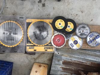 Saw blades.