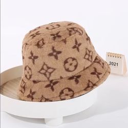 Brown Signature Pattern Hat 