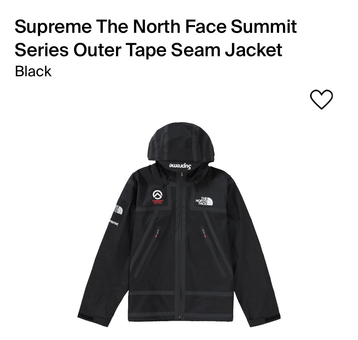 Supreme The North Face Summit Series Outer Tape Seam Jacket