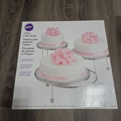 3 Tier Cake Stand Silver