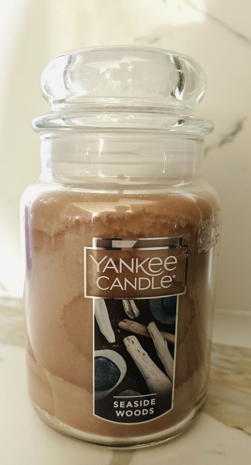 New Authentic Yankee Candle Full Size 22 oz Seaside Woods Candle Gift Home Fragrance 