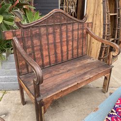 Solid Wood Metal Moroccan style, beautiful bench