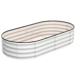 ❤️🔥 #R2 2-Piece 6 ft. X 3 ft. X 1 ft. Oval Raised Garden Bed Galvanized Raised Beds