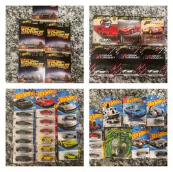 Hot wheels collection (premium, Ferrari, back to the future)