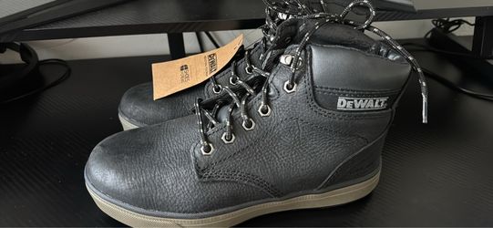 Sizes  6 Men & Size 5 Men DeWalt Work Boots Black Lace-Up