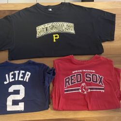 MLB T Shirts YANKEES JETER Lot of 3