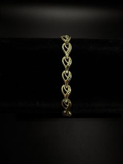 10k Heart Bracelet 
