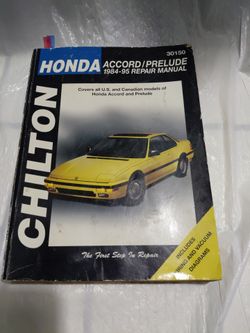 Hoda Accord/Prelude repair manual