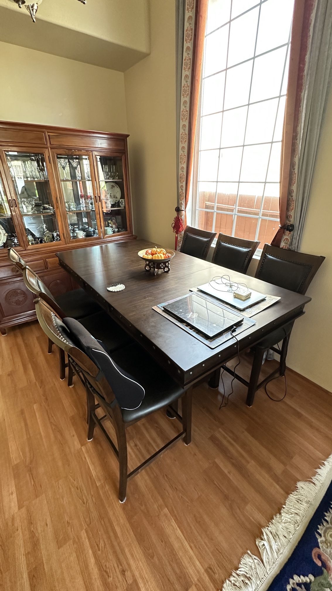 Dining table set with 6 chairs