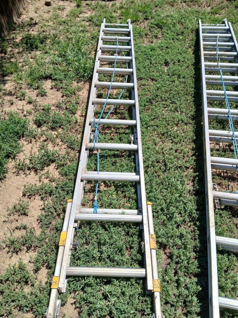 Slightly Used 28 Ft And A 24 Ft Extension Ladders