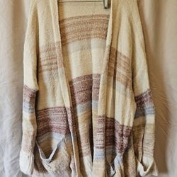 Maurices, 4x Stiped Cream Sweater 