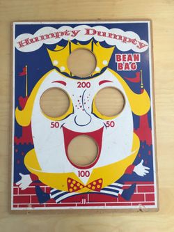 Vintage Humpty Dumpty bean bag toss