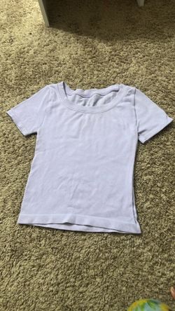 Lilac purple crop top