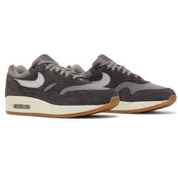 Nike Air Max 1 Prm Crepe Sneaker in Soft Grey, Neutral Gray, & Thunder Grey 7.5