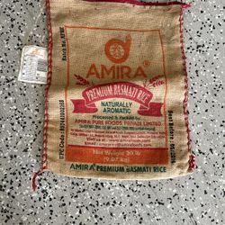 Vintage Burlap Rice Bag