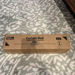 NEW Silver Curtain Rod 32”-120”
