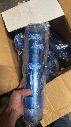30 blue plastic Pepsi cups