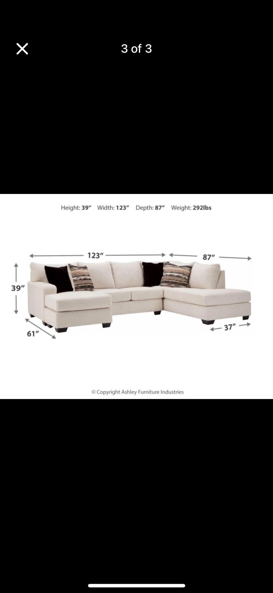 Ashely Sectional Couch 