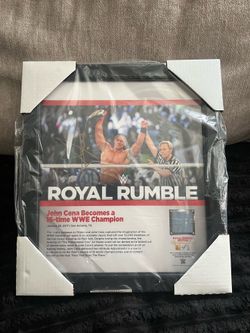 JOHN CENA 1/1 SIGNED PLAQUE