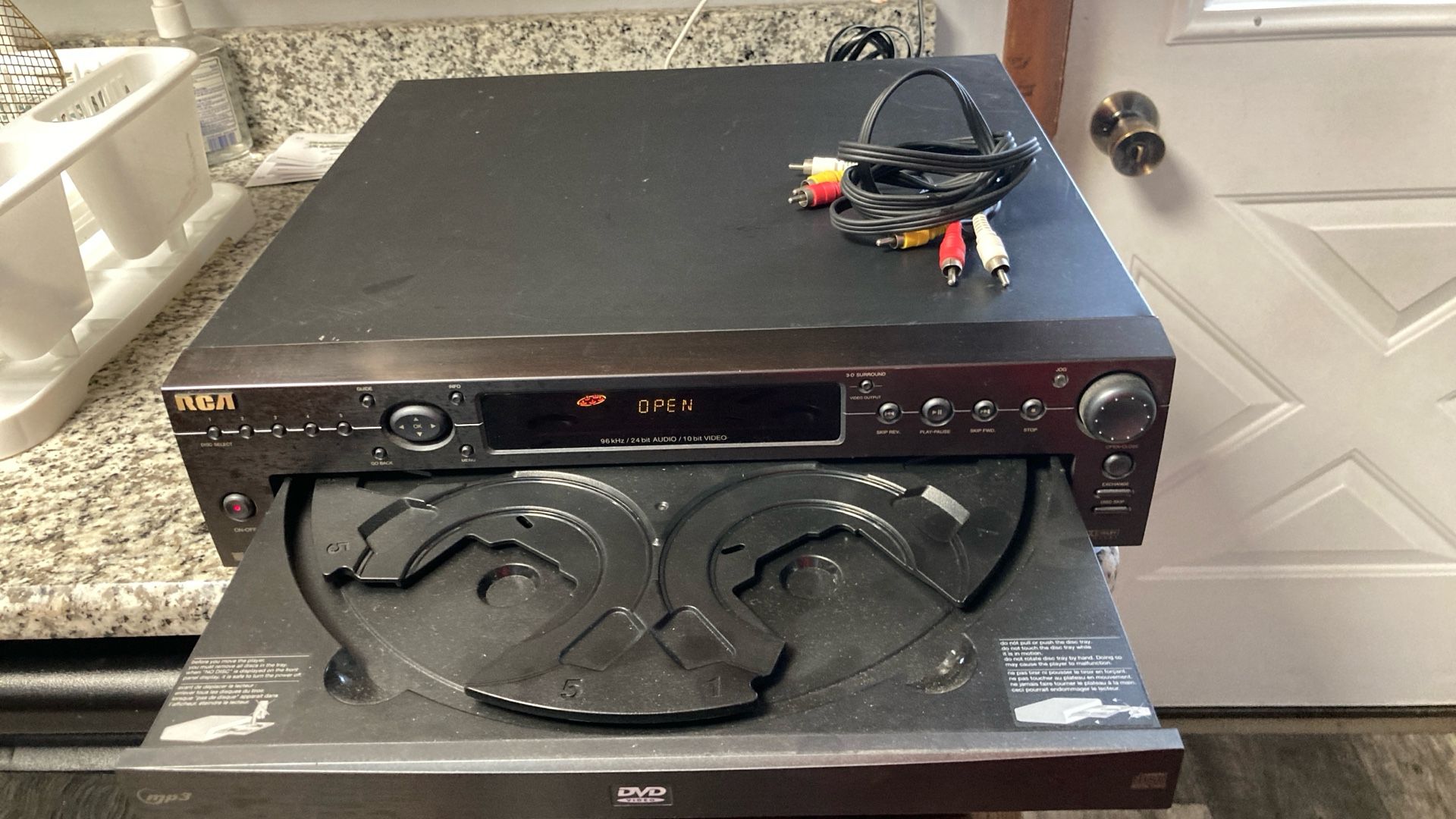 Five disc DVD player