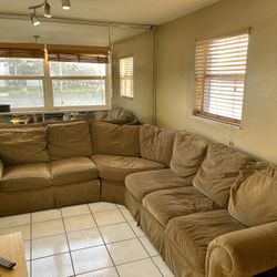 Sectional Couch + Matching Storage Ottaman