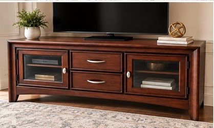 Cherry Wood TV Stand / Entertainment Center with Storage