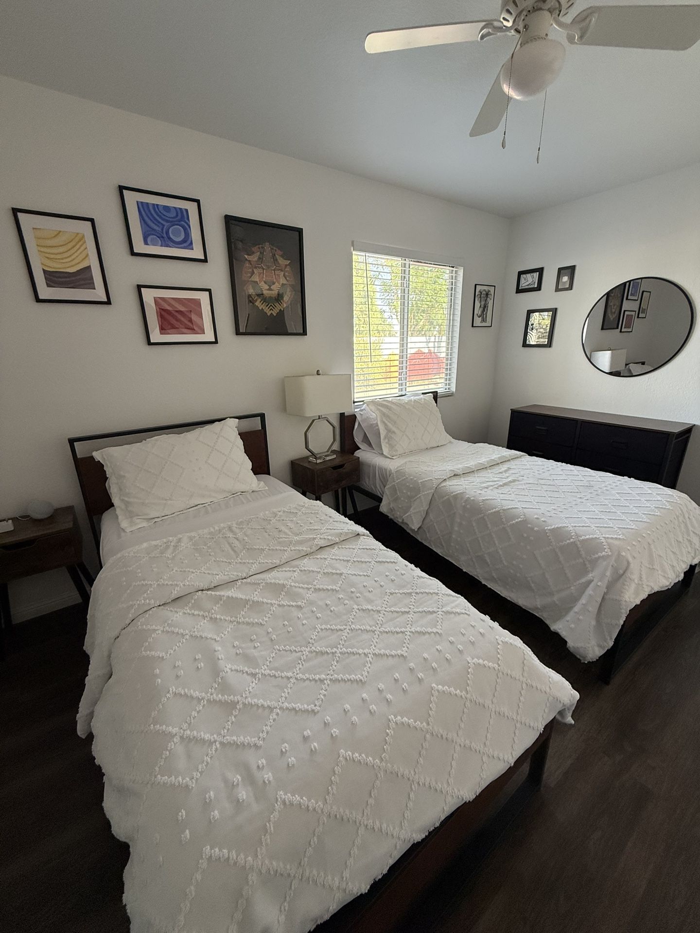 Twin Mattresses And Bedroom Set.