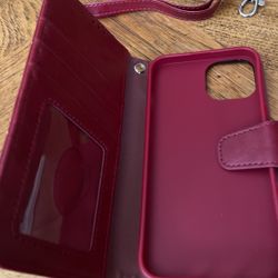 Arae  New in Box Wallet-Red 5.25”  x.  2.5” for I Phone