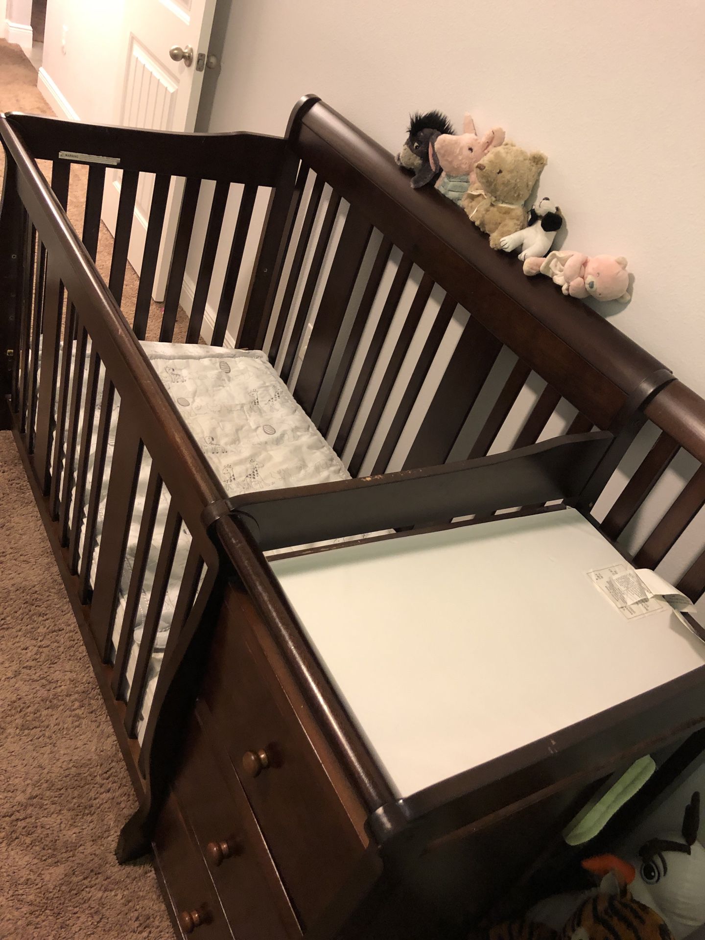 Crib and Changing Table - Espresso by Stork Craft