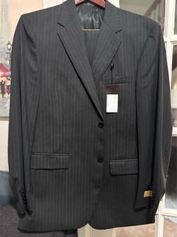 Andrew Fezza Men's Pinstripe Suit 44L NWT Jacket