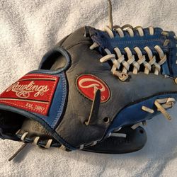 Rawlings Gamer XAlE GXLE5GRW Pro Designed 11 3/4" Deer Tanned Cowhide Gray/Blue Glove
