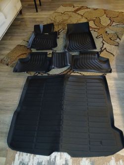 Large SUV vehicle mats front - rear- back compartment