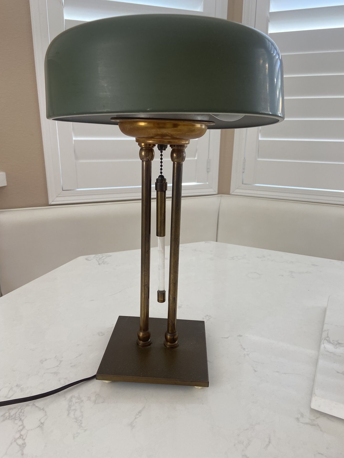 Mid Century Modern Brass Table Top Lamp