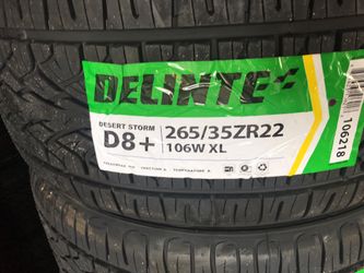 265-35-22 delinte new tire on sale