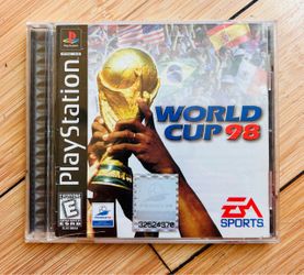 PlayStation One — FIFA WORLD CUP ‘98 — Soccer / Futbol Video Game