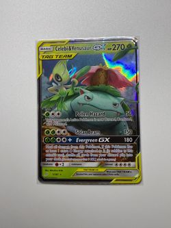 Celebi & Venusaur GX Tag Team Pokémon Card 1/181