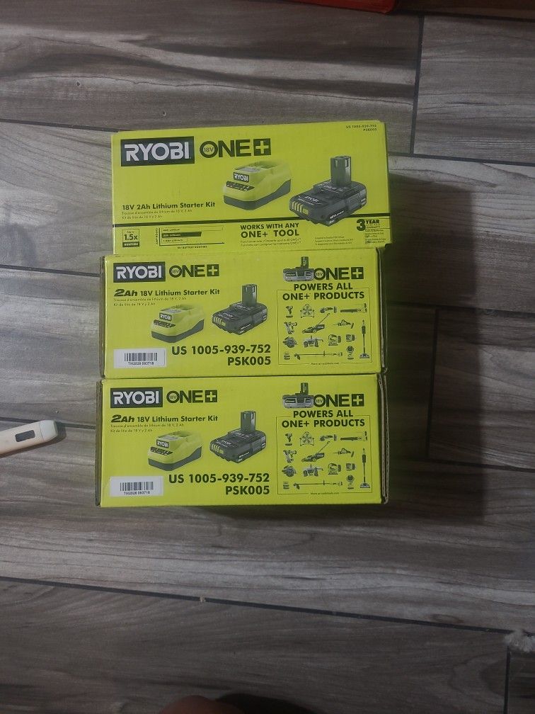 Ryobi 18V 2ah Starter Kit