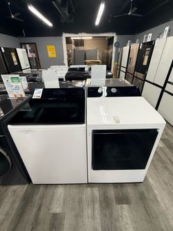 👑LG 5.5 CUBIC FT. TOP LOAD WASHER AND ELECTRIC DRYER SET 220v👑