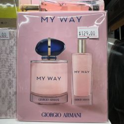 Brand New Sealed Giorgio Armani My Way Parfum 3.0 Oz Travel Set 2pcs On Sale Perfumes And Colognes