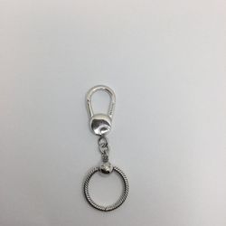 Sterling Silver Short Keychain 