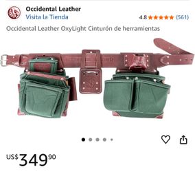 CLC Signature Elite Series 54531X Tool Belt Combo System, 40 to 52 in Waist, 58 in L, Nylon, Green, 17- Pocket