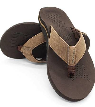 Walk-hero Men Sandals Flip Flop with Orthotic Arch Support Athletic Slide Sandals for Men with Soft Cushion Footbed size 11 selling for only $25