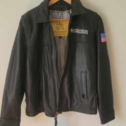 NWT STS Ranchwear MEN'S Rifleman Stone Wash Leather Leather Jacket SIZE S 