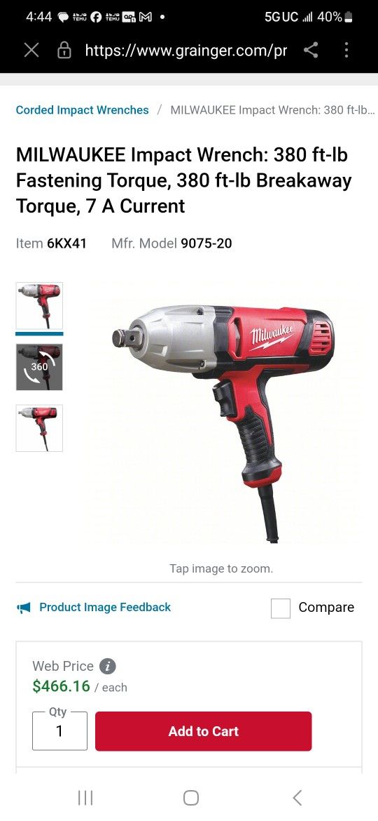 Milwaukee Torque Wrench